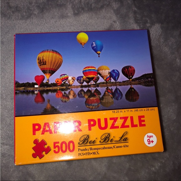 Bei Bi La 500 Piece Paper Puzzle/Albuquerque Balloon Fiesta Hot Air Balloon - Picture 3 of 11